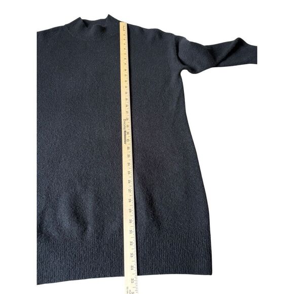 & Other Stories Women's Wool Blend Turtleneck Sweater Dress Black size M Long Sl - Picture 6 of 8